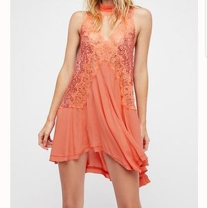 Free people lace mini dress